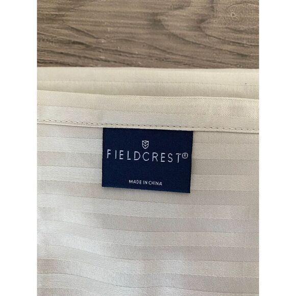 Fieldcrest Damask Queen Bedroom Flat Top Sheet - Picture 2 of 5